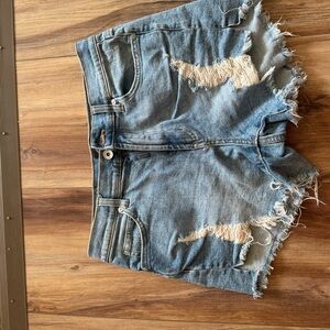 Distressed Denim Women Shorts